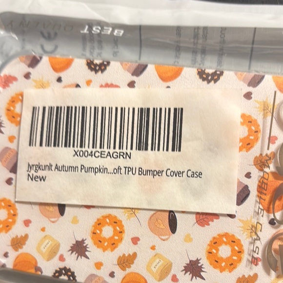 Case-Sweet Treats / Fall / Pumpkin / Coffee iPhone 14 Phone Case - Orange NWT - Picture 2 of 9